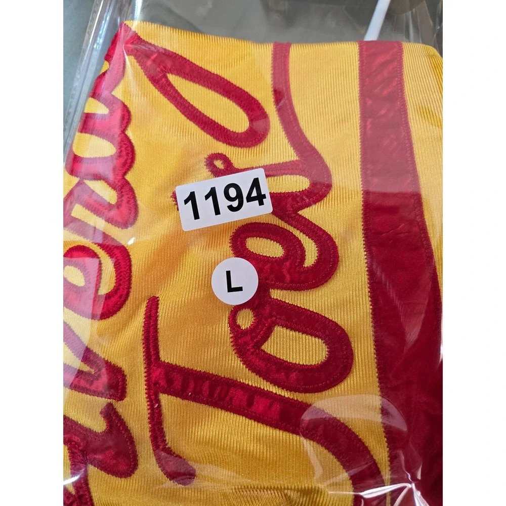 Dodgeball Average Joes Jersey‎ Costume Agent Yellow Red Movie Prop Mens Large L